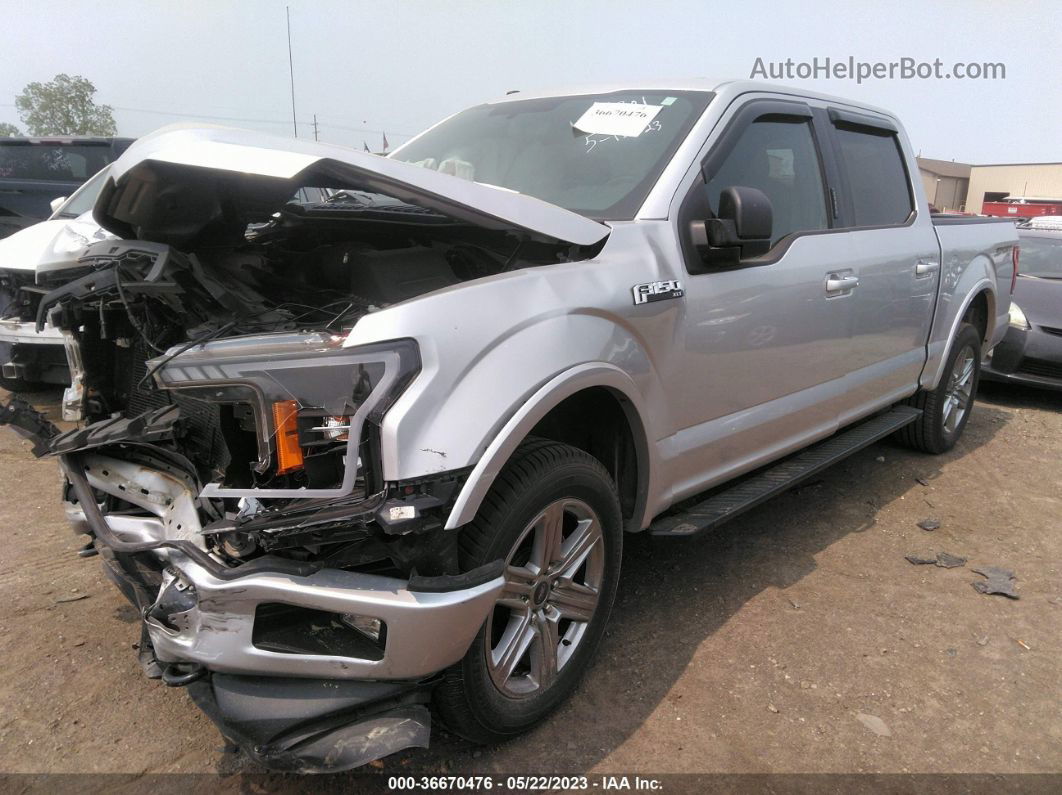 2018 Ford F-150 Xl/xlt/lariat Gray vin: 1FTEW1EP1JFB84301