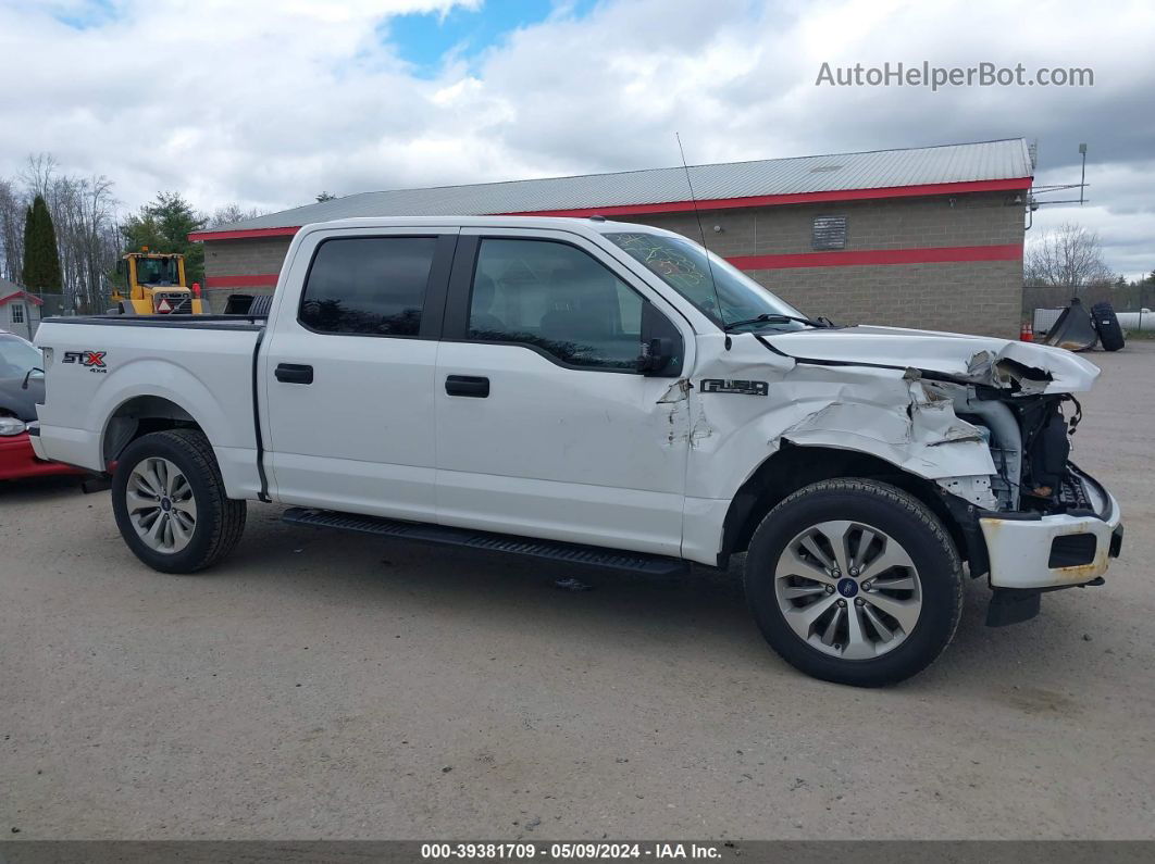 2018 Ford F-150 Xl White vin: 1FTEW1EP1JFD55404