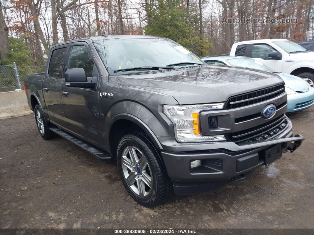 2018 Ford F-150 Xlt Gray vin: 1FTEW1EP1JKE00042