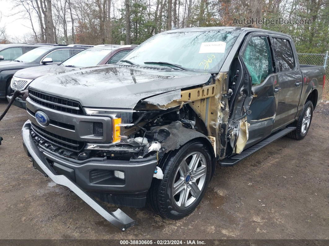 2018 Ford F-150 Xlt Gray vin: 1FTEW1EP1JKE00042