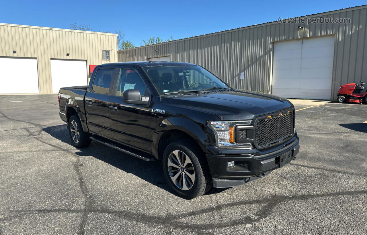 2019 Ford F150 Supercrew Black vin: 1FTEW1EP1KKD43097