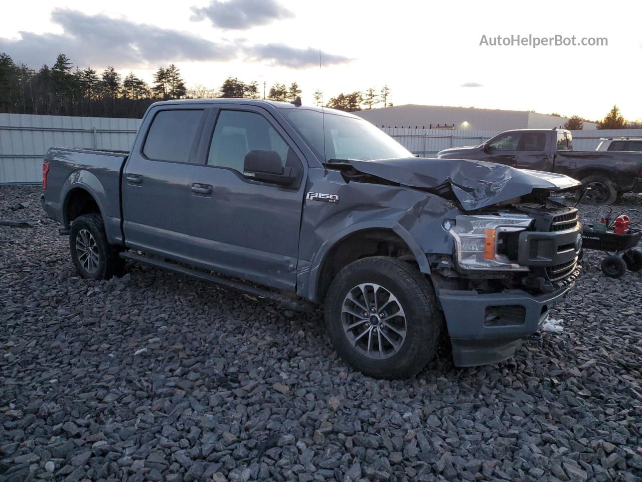 2019 Ford F150 Supercrew Gray vin: 1FTEW1EP1KKE97762