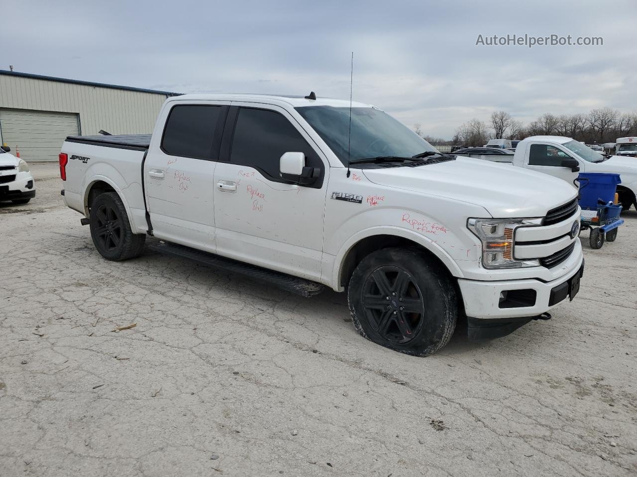 2020 Ford F150 Supercrew White vin: 1FTEW1EP1LFA00834