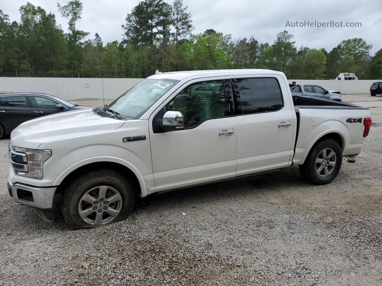 2018 Ford F150 Supercrew White vin: 1FTEW1EP2JFB21496