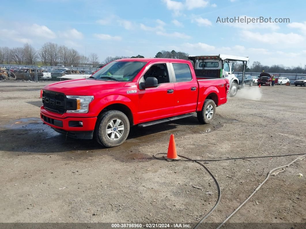 2018 Ford F-150 Xl Red vin: 1FTEW1EP2JFC09934