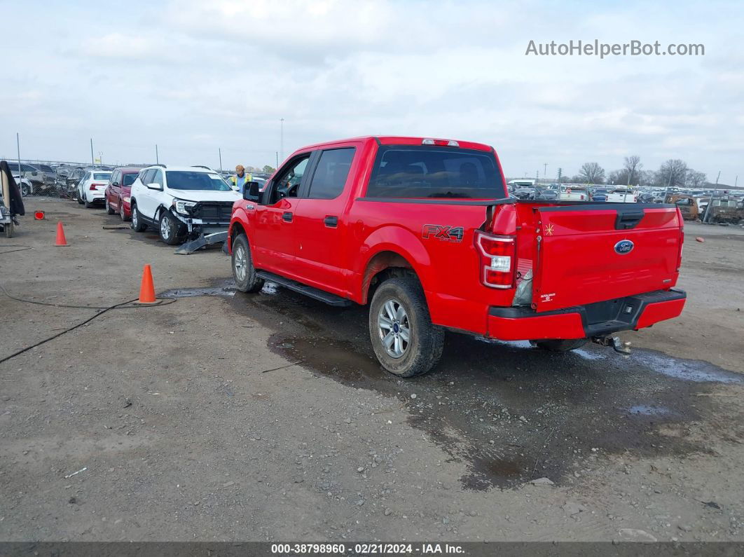 2018 Ford F-150 Xl Red vin: 1FTEW1EP2JFC09934