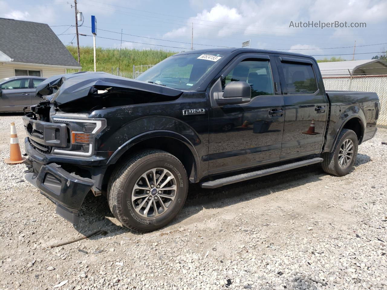 2018 Ford F150 Supercrew Черный vin: 1FTEW1EP2JFC77618