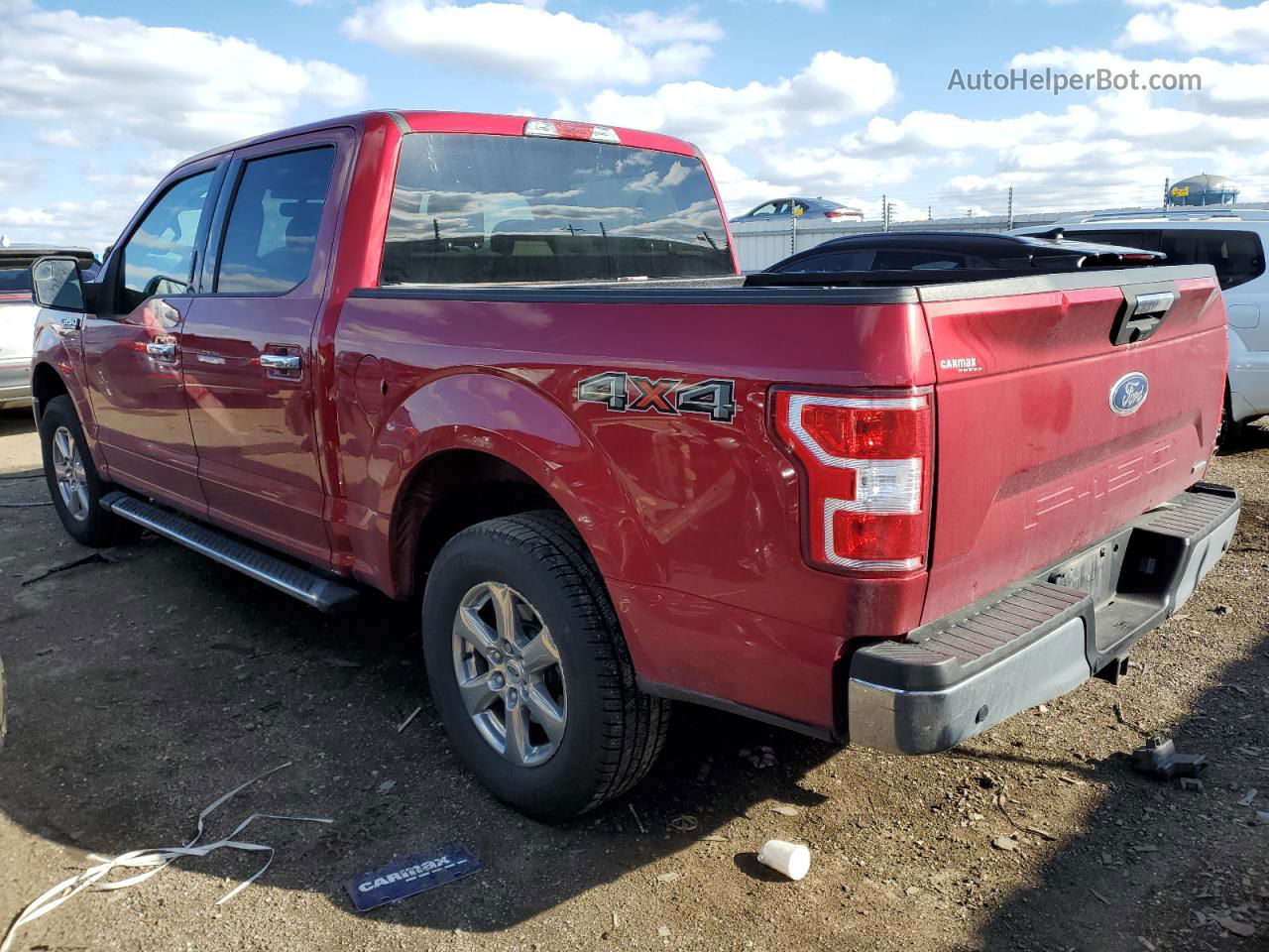 2018 Ford F150 Supercrew Красный vin: 1FTEW1EP2JFE66320