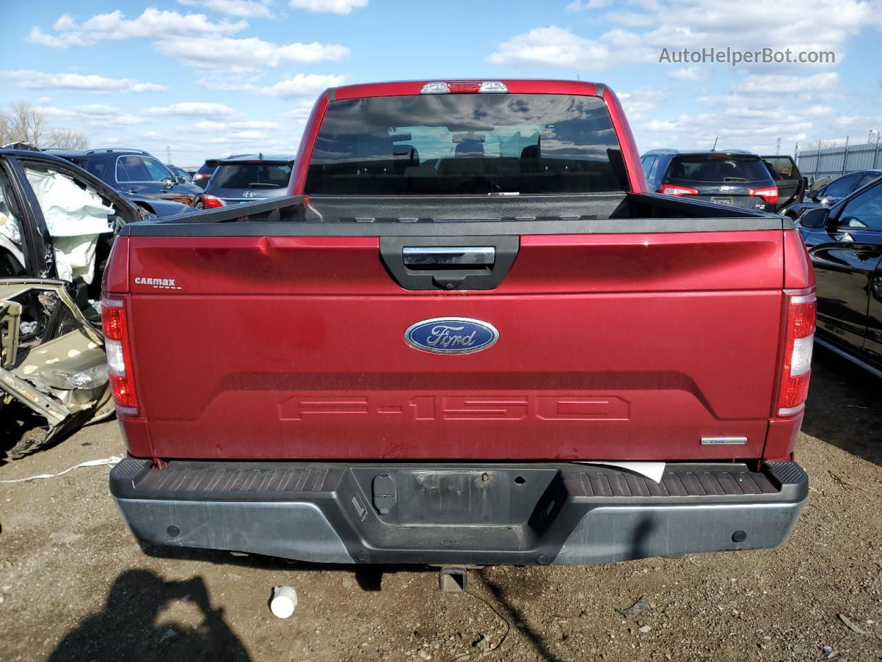 2018 Ford F150 Supercrew Red vin: 1FTEW1EP2JFE66320