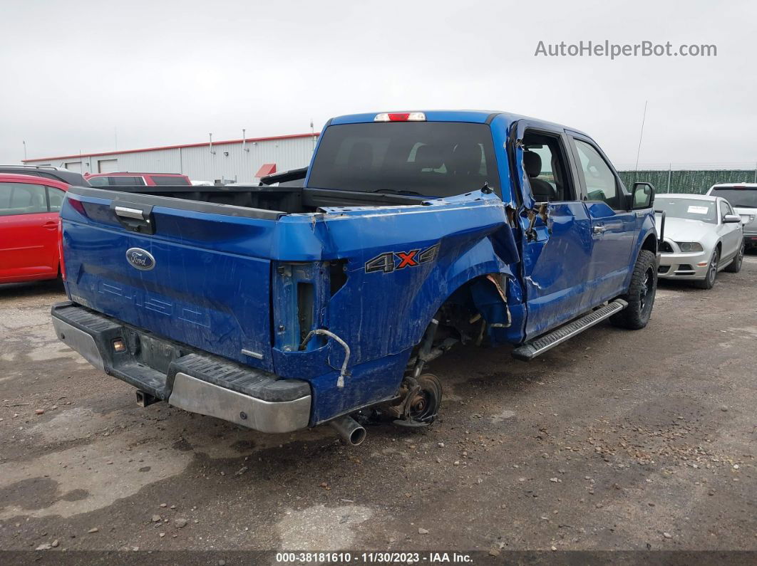 2018 Ford F-150 Xlt Blue vin: 1FTEW1EP2JKC53049