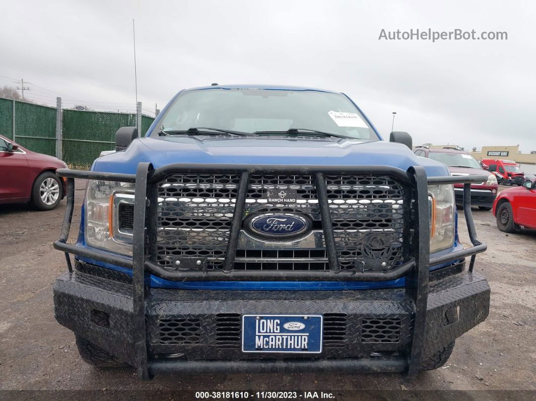 2018 Ford F-150 Xlt Blue vin: 1FTEW1EP2JKC53049