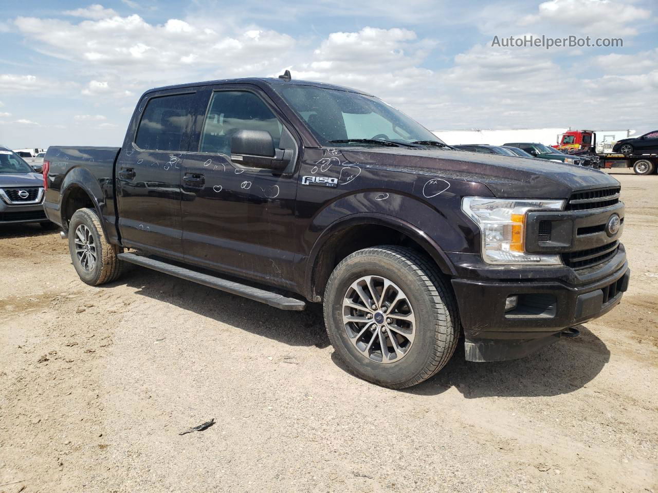 2019 Ford F150 Supercrew Black vin: 1FTEW1EP2KFB62180