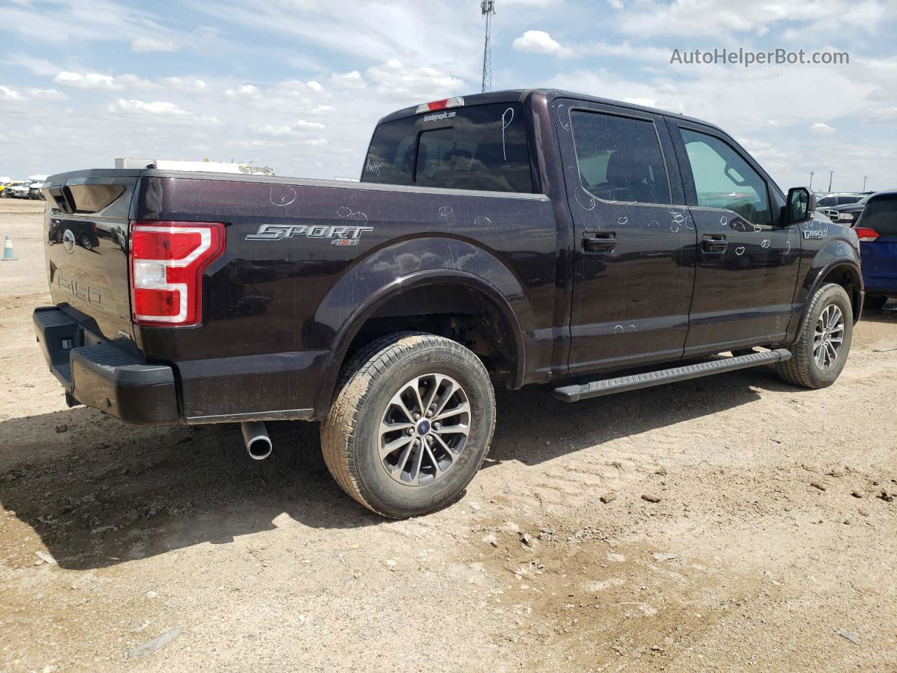 2019 Ford F150 Supercrew Black vin: 1FTEW1EP2KFB62180