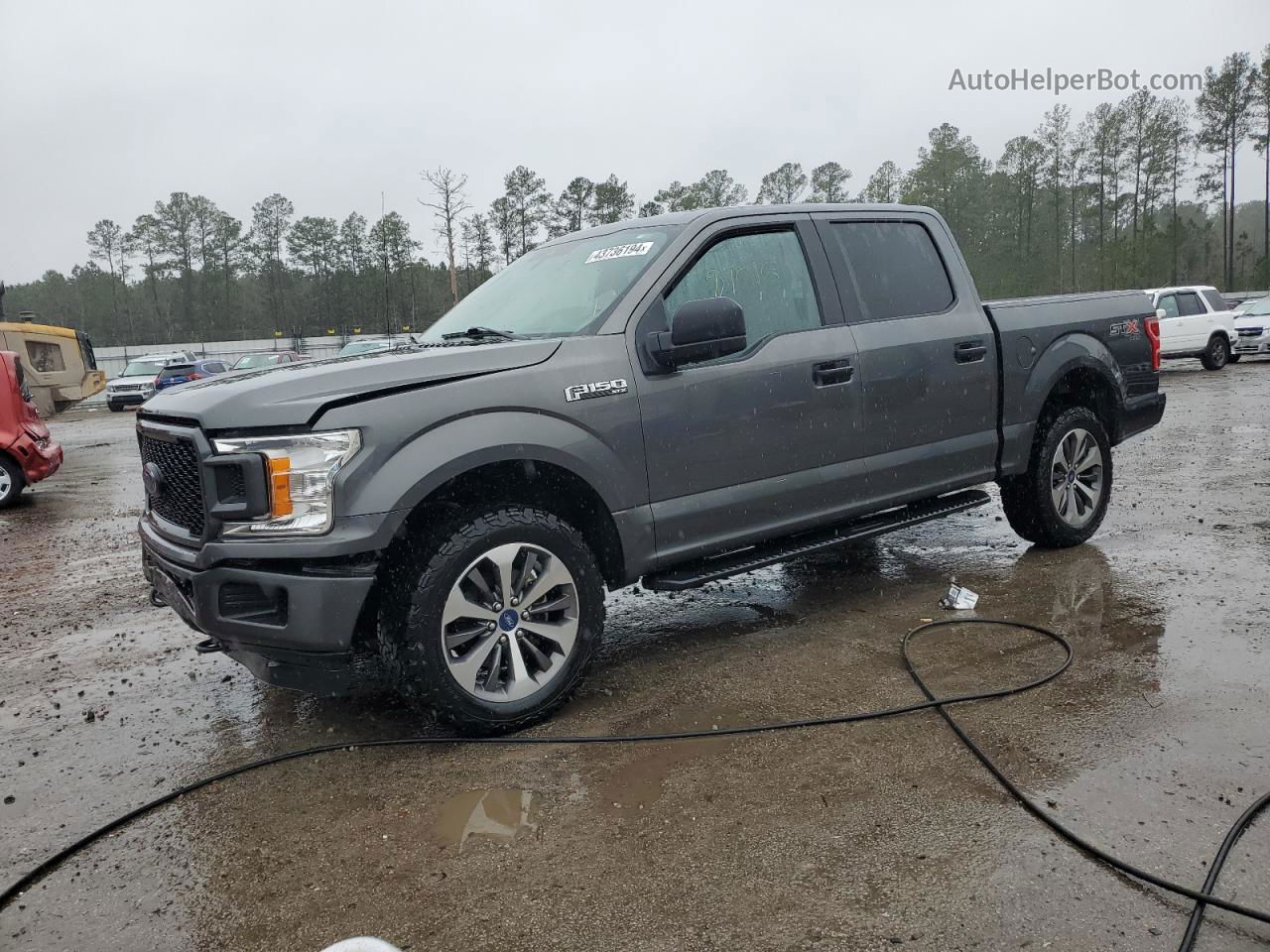 2019 Ford F150 Supercrew Gray vin: 1FTEW1EP2KFC95635