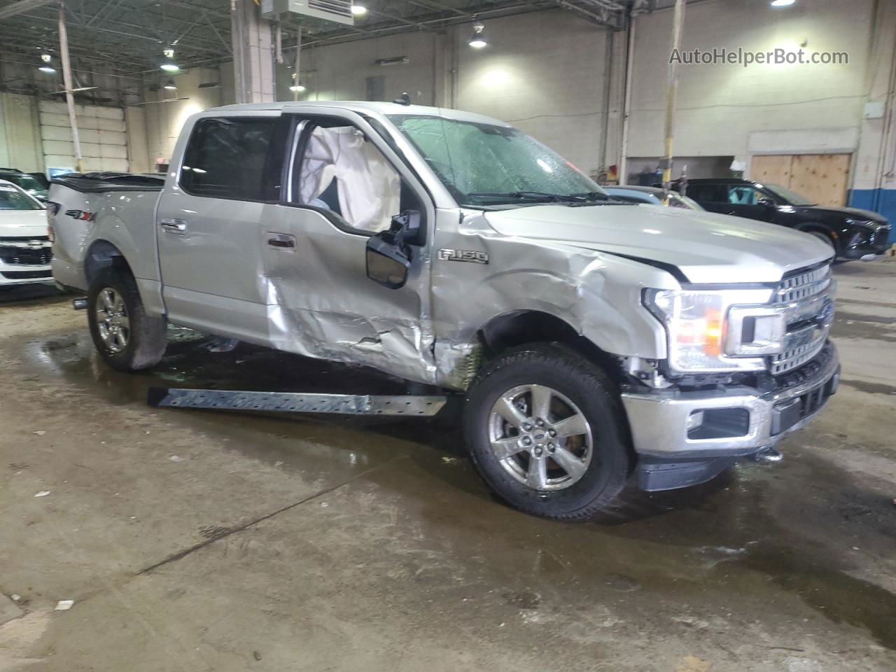 2019 Ford F150 Supercrew Silver vin: 1FTEW1EP2KFD52013