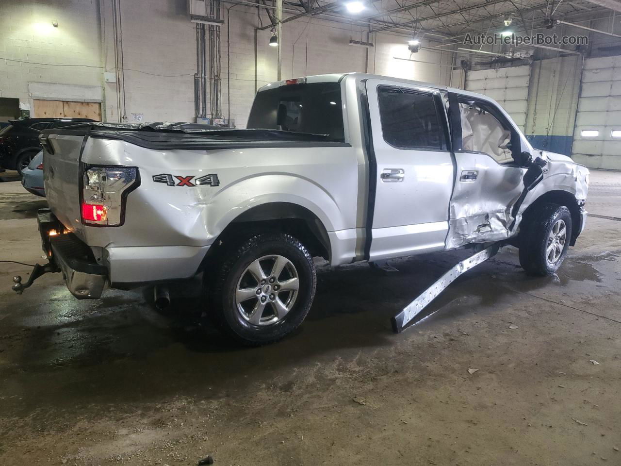 2019 Ford F150 Supercrew Silver vin: 1FTEW1EP2KFD52013