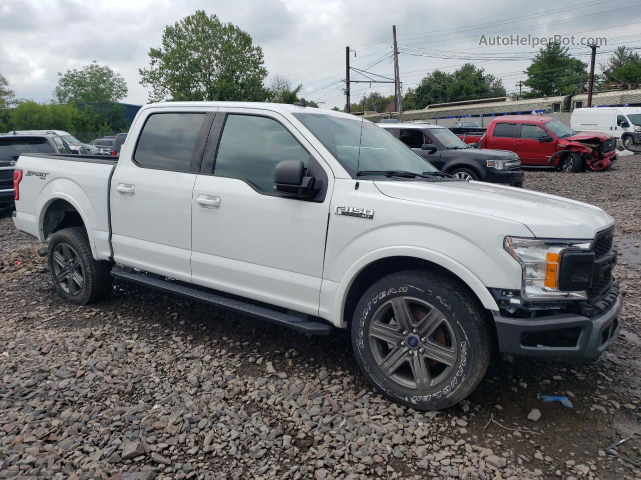 2020 Ford F150 Supercrew White vin: 1FTEW1EP2LFA04097