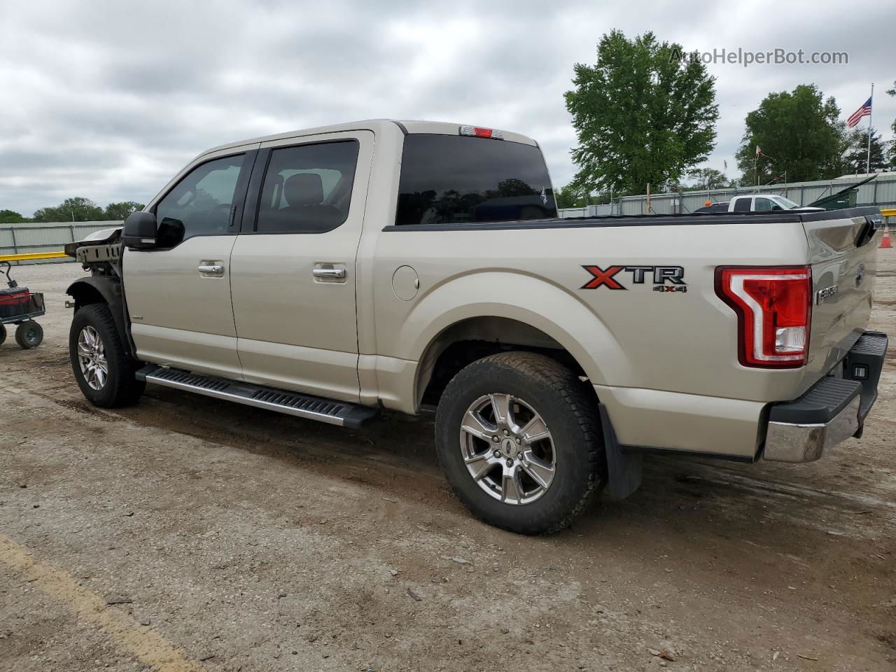 2017 Ford F150 Supercrew Бежевый vin: 1FTEW1EP3HFA77874