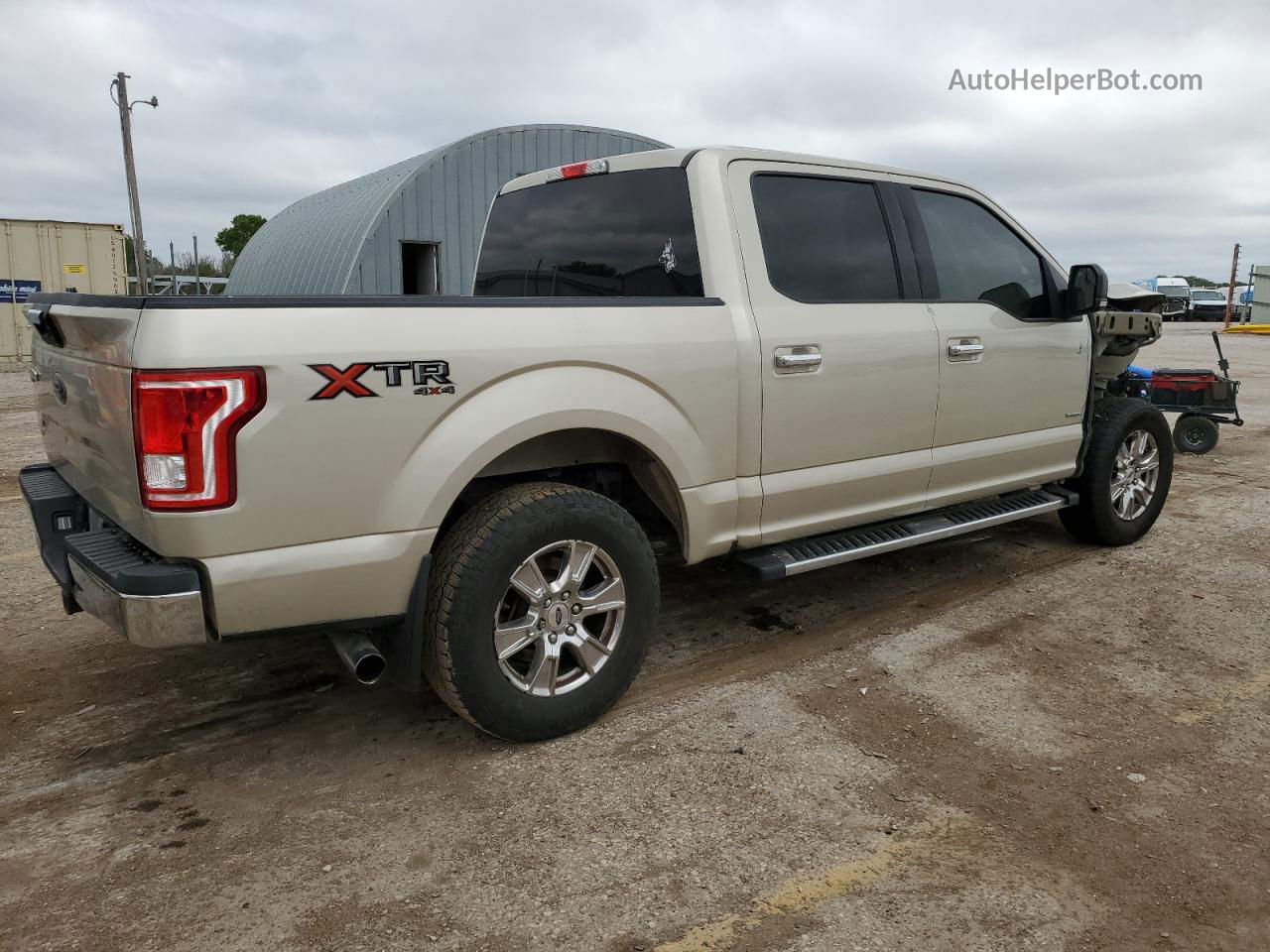 2017 Ford F150 Supercrew Beige vin: 1FTEW1EP3HFA77874