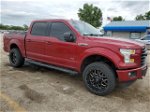 2017 Ford F150 Supercrew Red vin: 1FTEW1EP3HKC52504