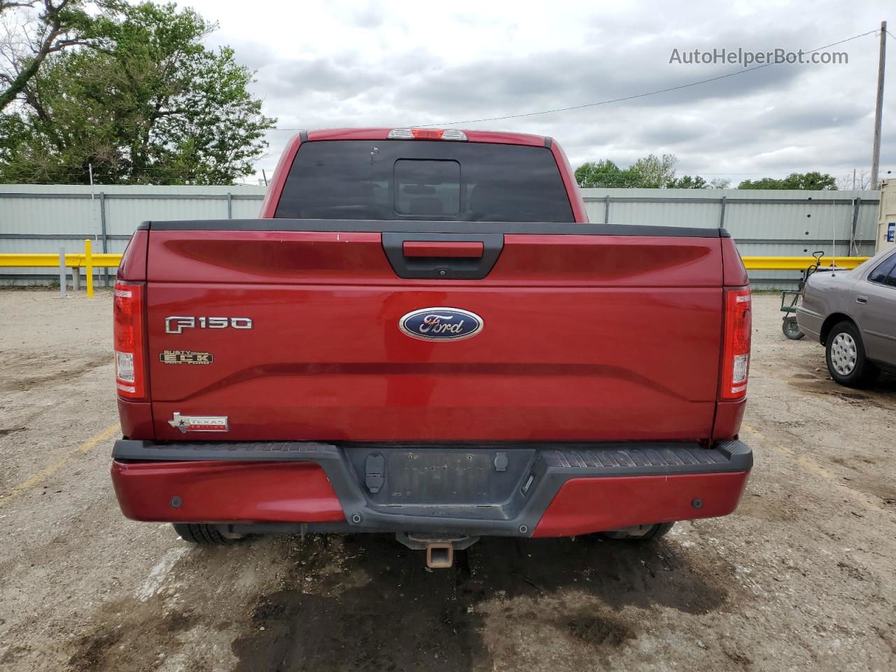 2017 Ford F150 Supercrew Red vin: 1FTEW1EP3HKC52504