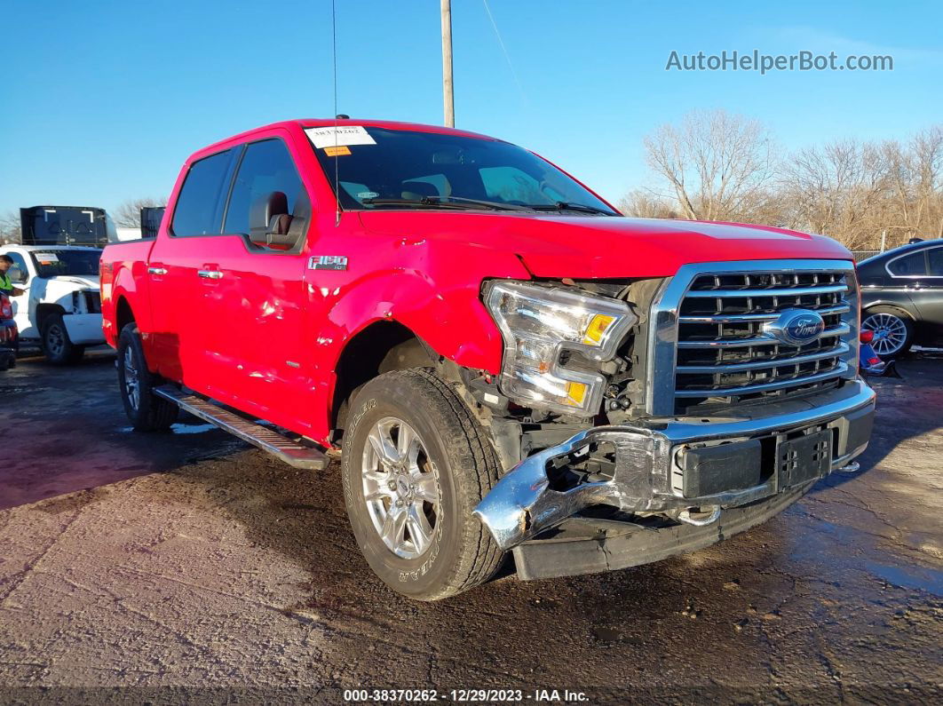 2017 Ford F-150 Xlt Red vin: 1FTEW1EP3HKC82196