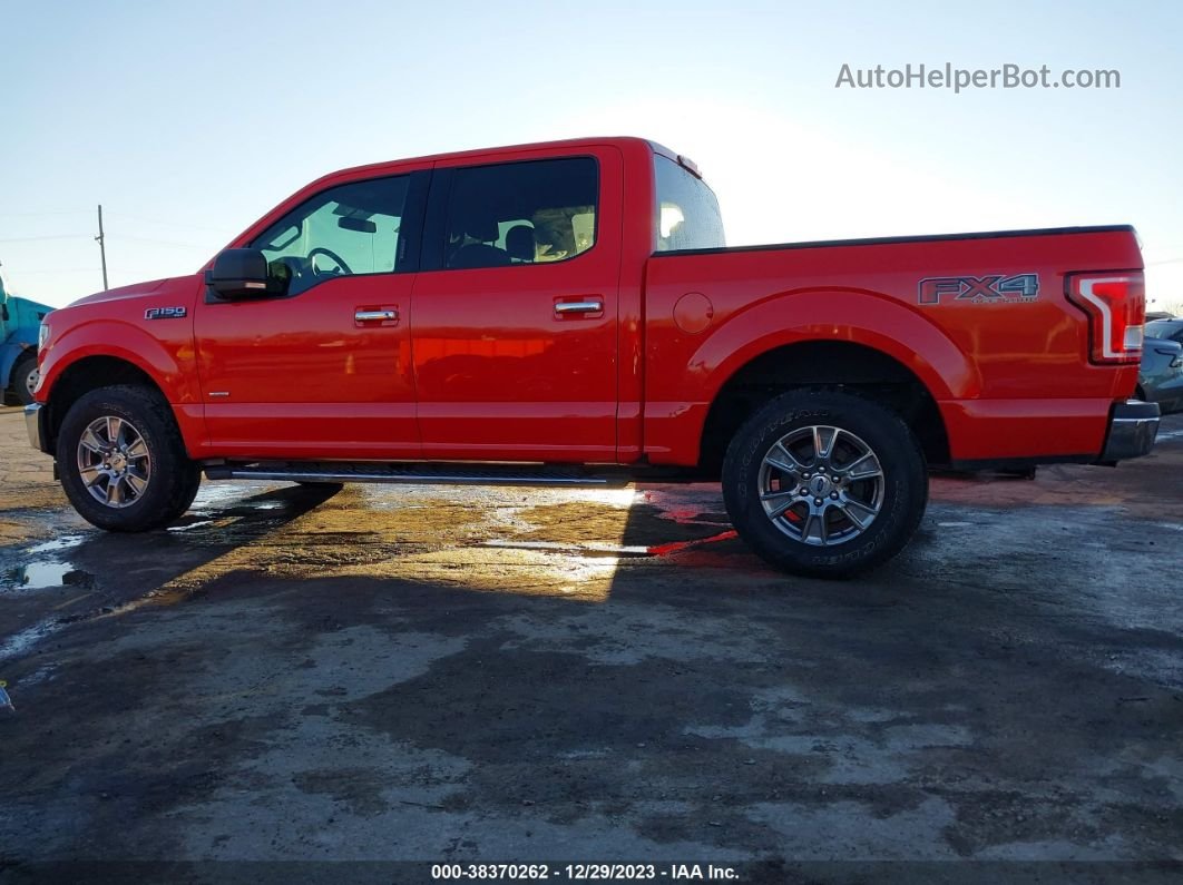 2017 Ford F-150 Xlt Red vin: 1FTEW1EP3HKC82196