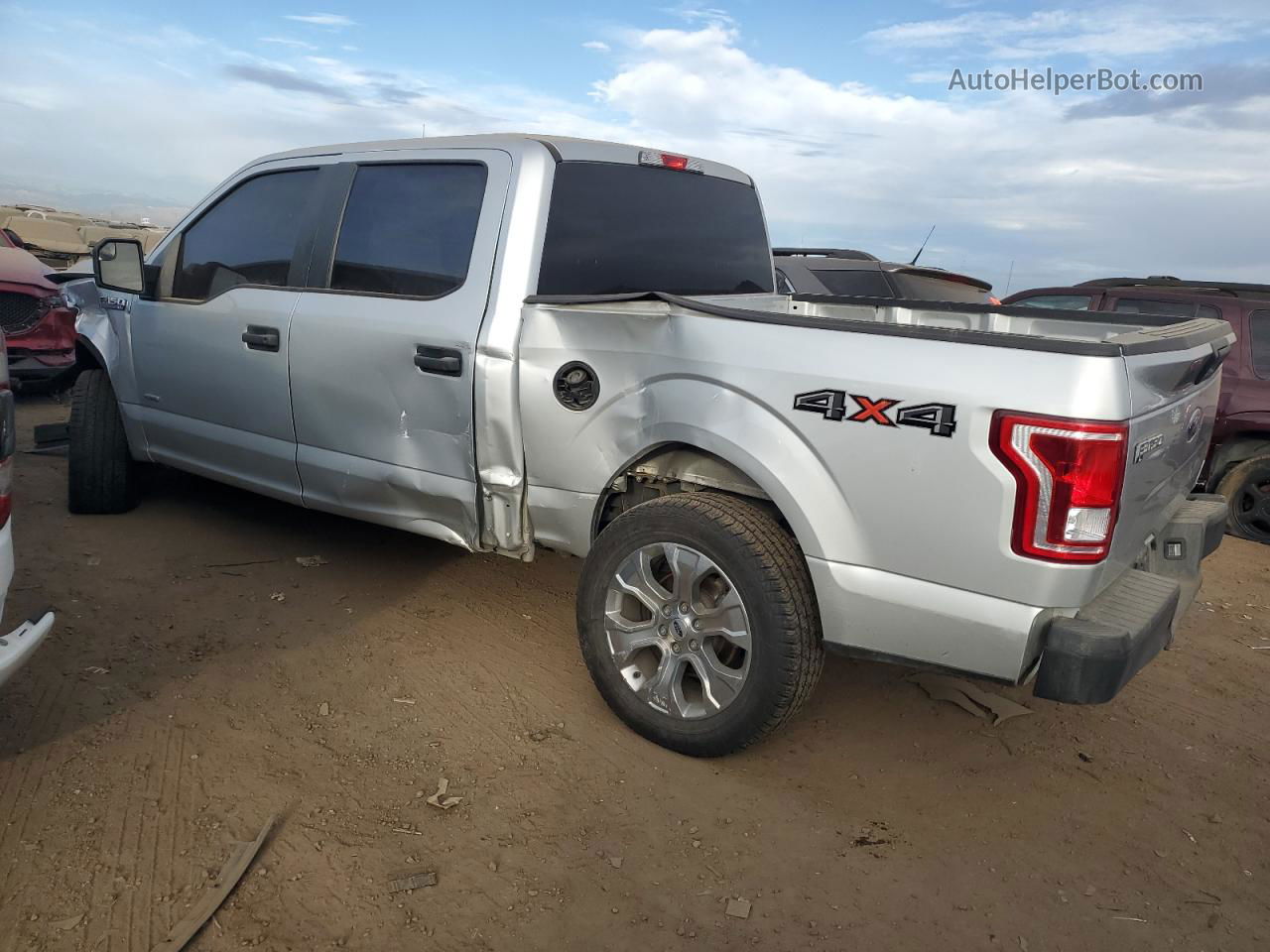 2017 Ford F150 Supercrew Silver vin: 1FTEW1EP3HKE16799