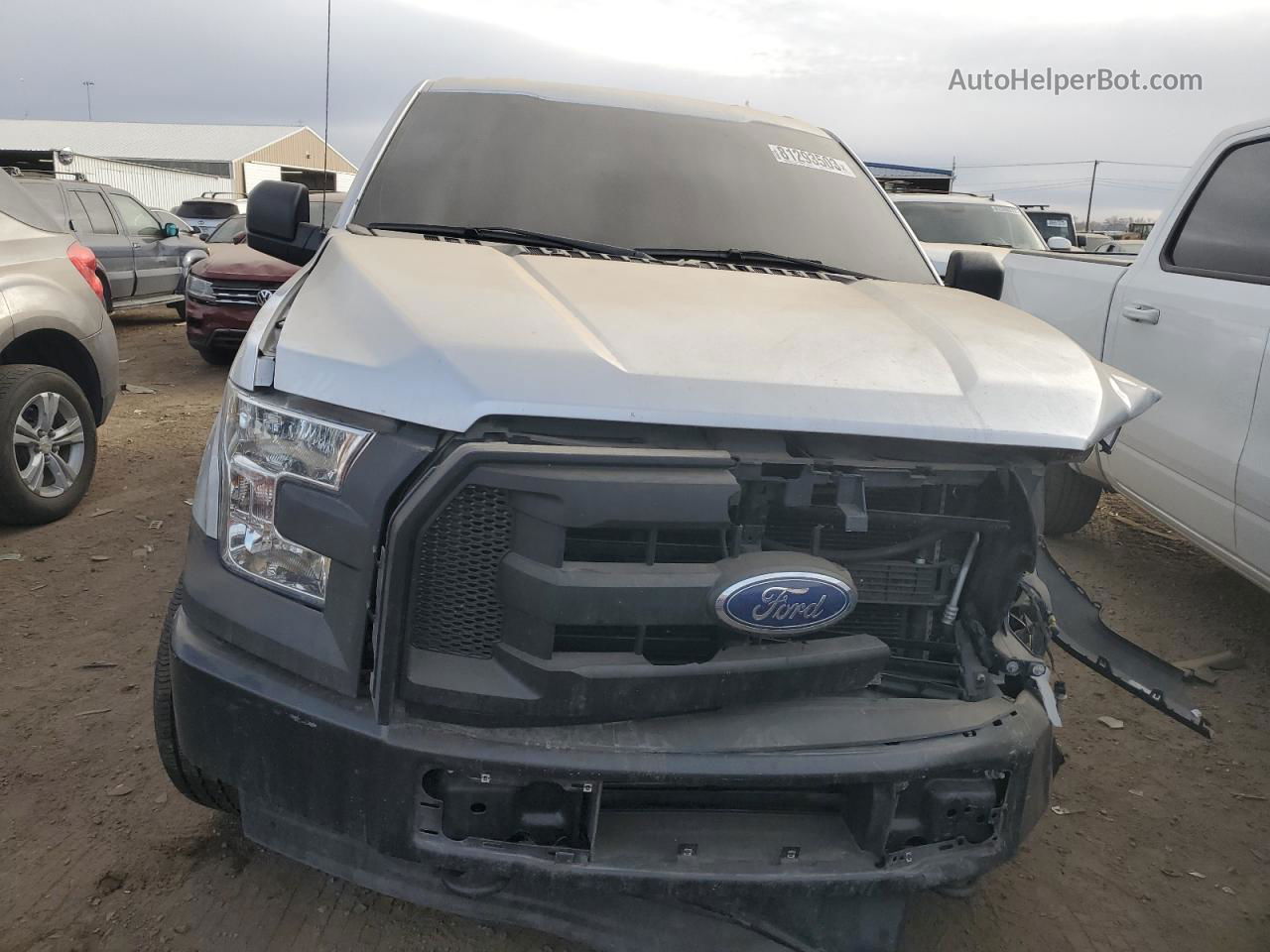 2017 Ford F150 Supercrew Silver vin: 1FTEW1EP3HKE16799