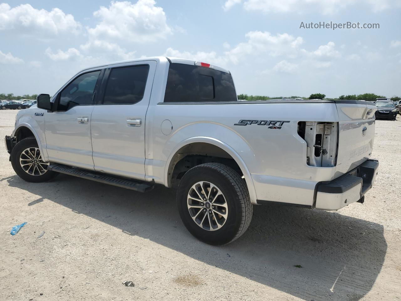 2018 Ford F150 Supercrew Silver vin: 1FTEW1EP3JFB02715