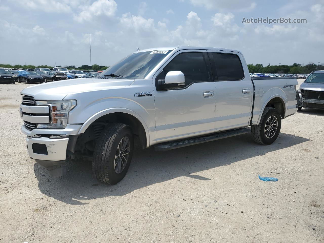 2018 Ford F150 Supercrew Silver vin: 1FTEW1EP3JFB02715