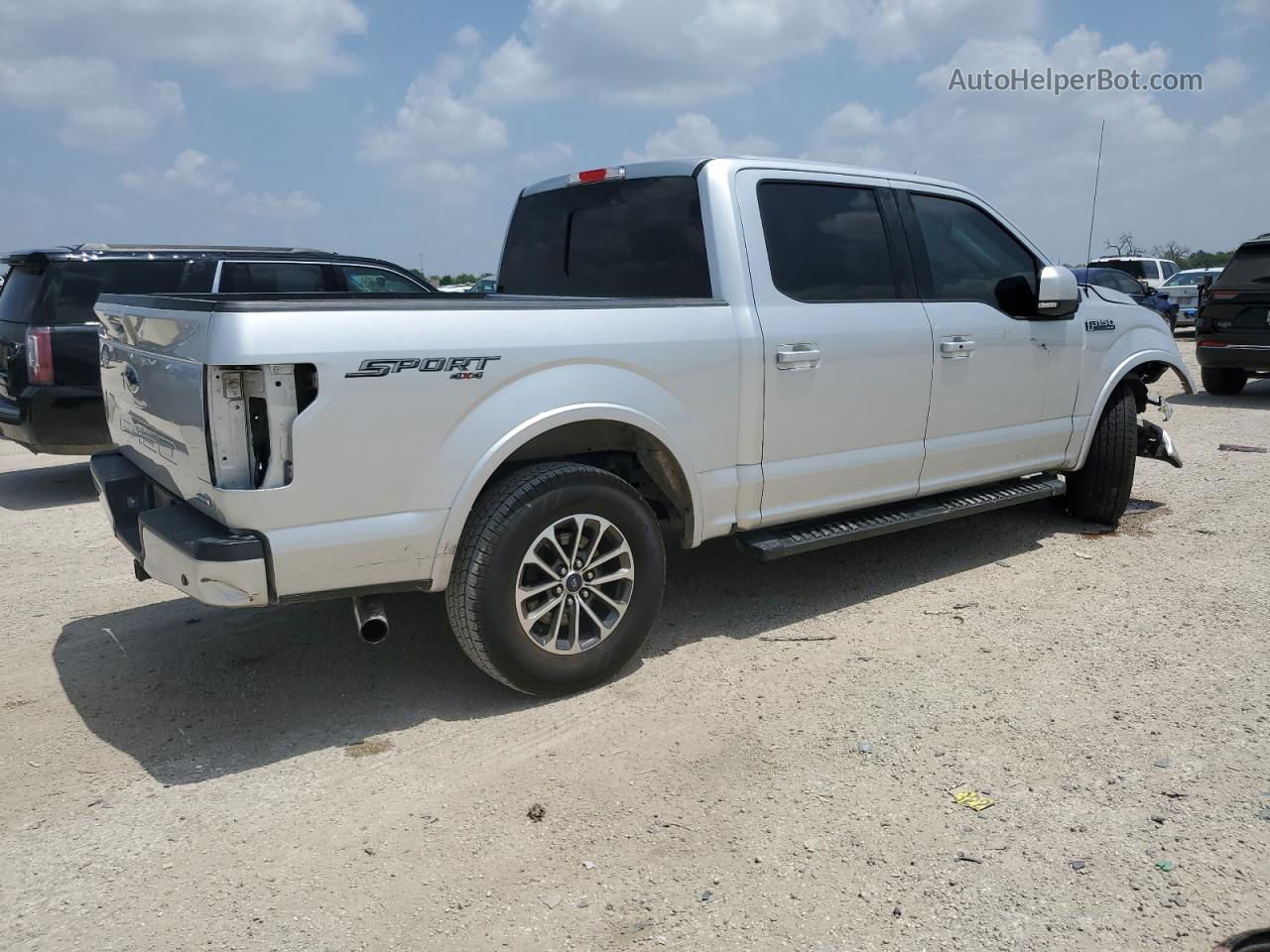 2018 Ford F150 Supercrew Silver vin: 1FTEW1EP3JFB02715