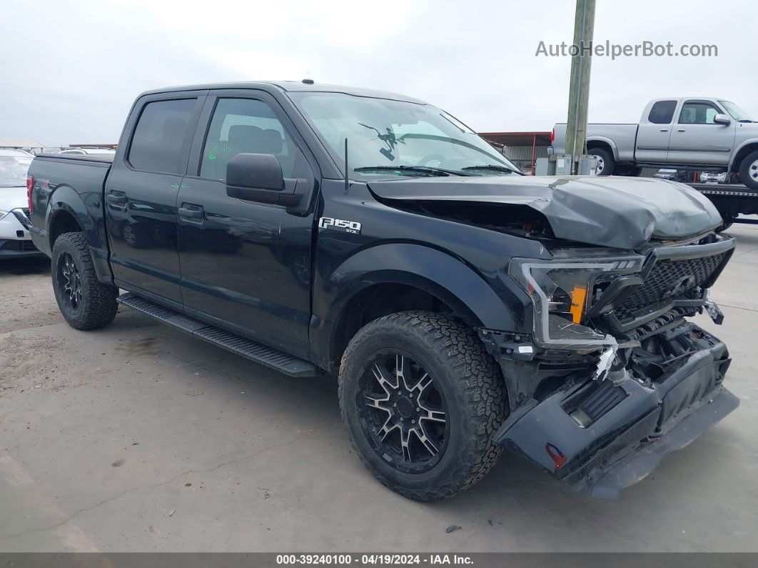 2018 Ford F-150 Xl Black vin: 1FTEW1EP3JFD66467