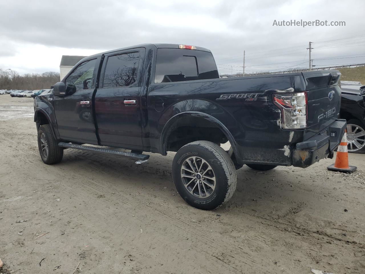 2018 Ford F150 Supercrew Черный vin: 1FTEW1EP3JFD68753