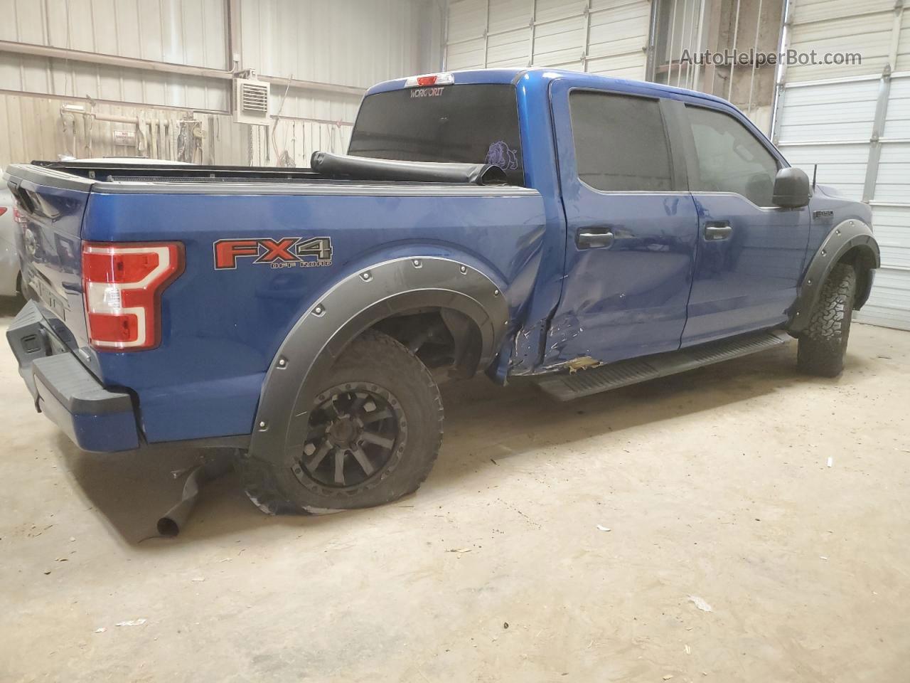 2018 Ford F150 Supercrew Blue vin: 1FTEW1EP3JKC80230