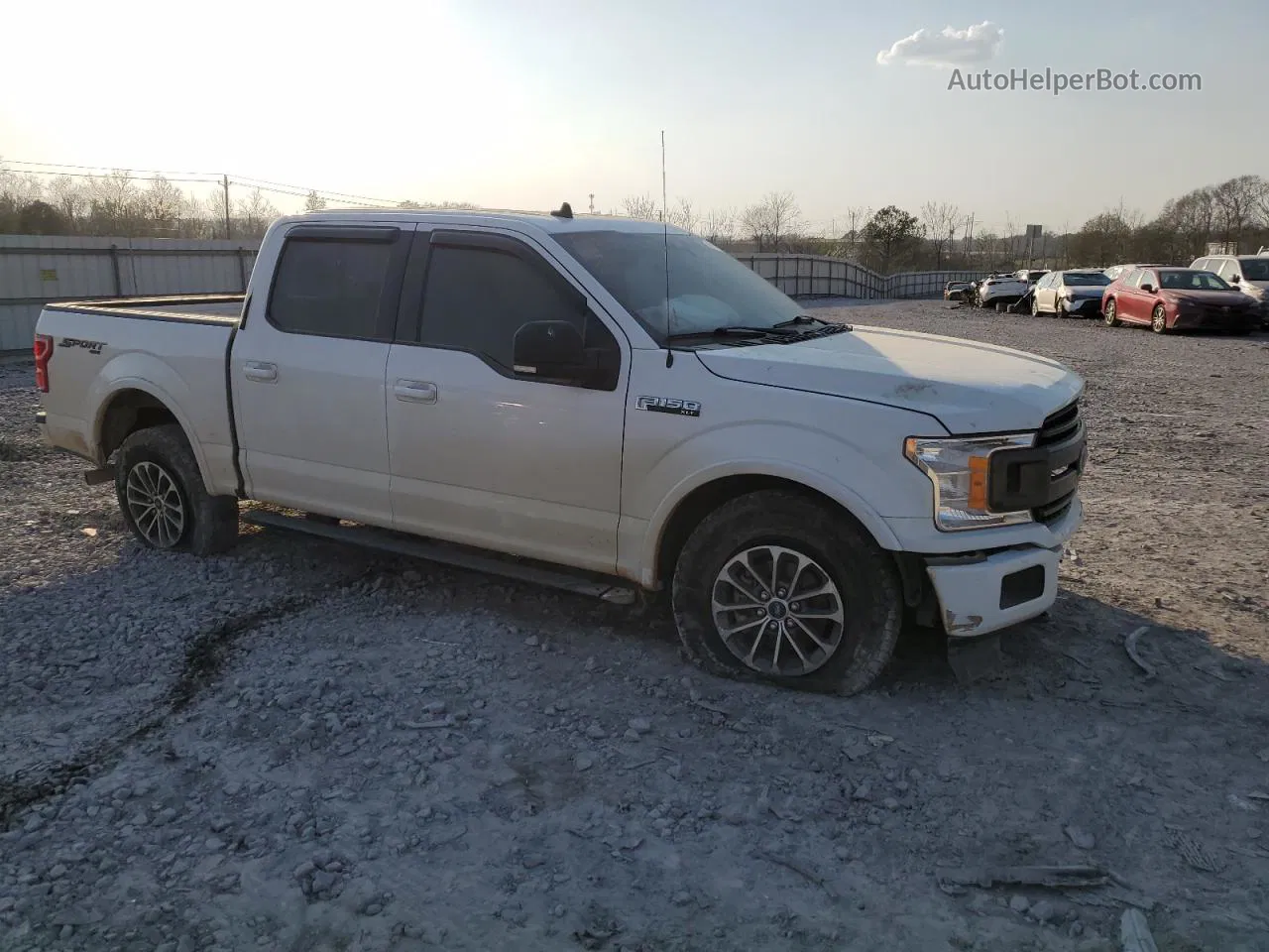 2019 Ford F150 Supercrew White vin: 1FTEW1EP3KFB59479