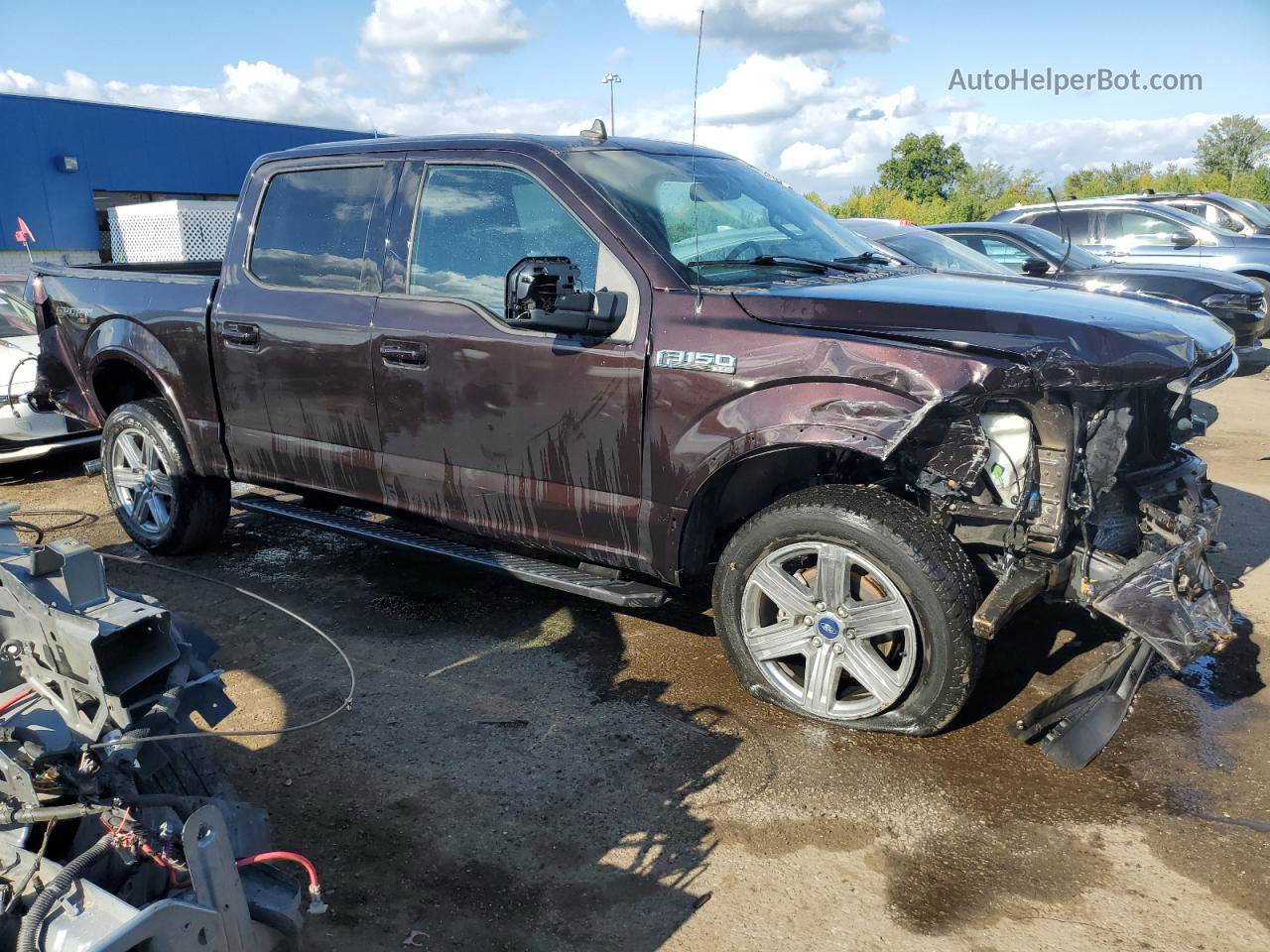 2019 Ford F150 Supercrew Burgundy vin: 1FTEW1EP3KFC44161