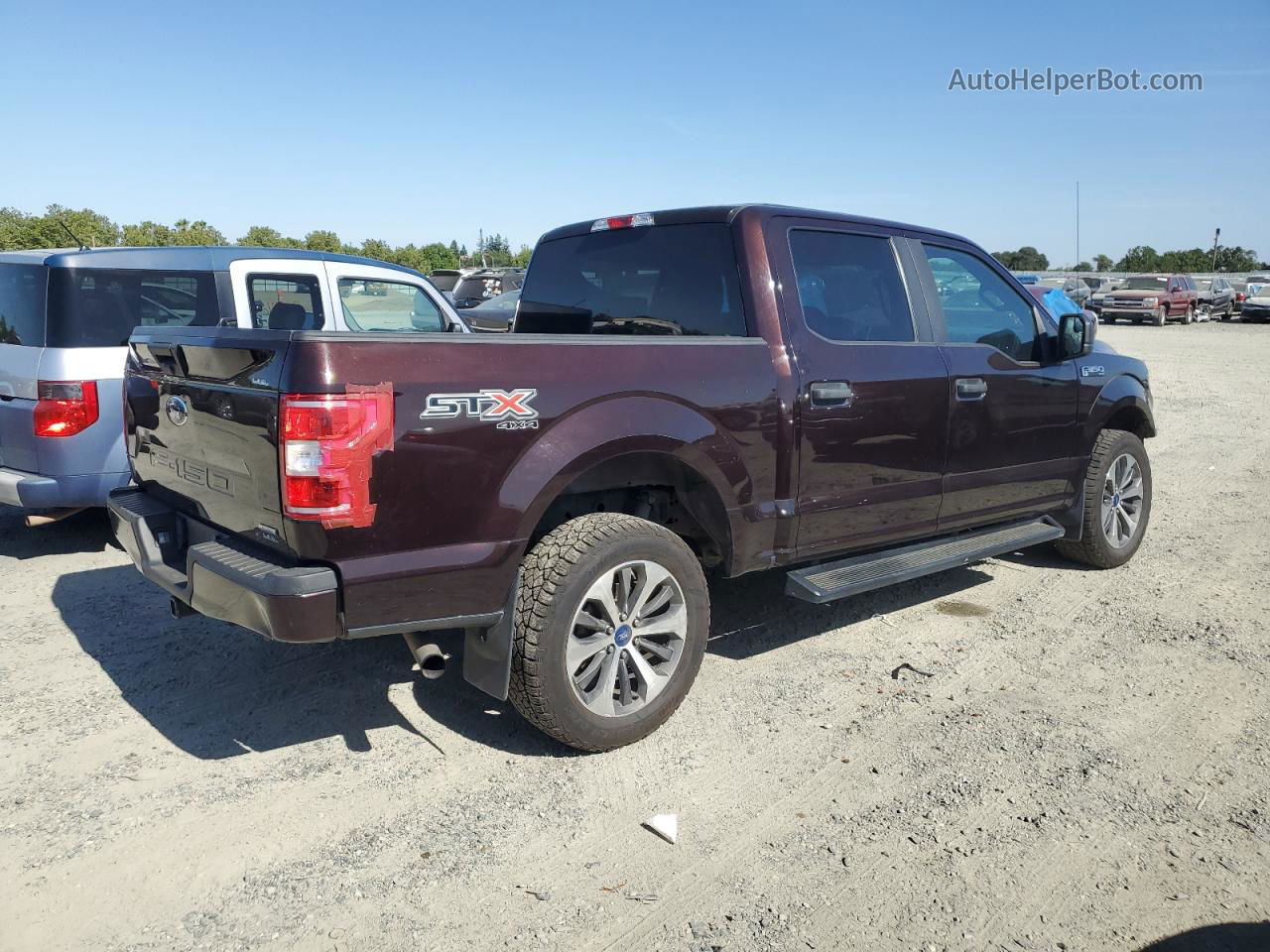 2019 Ford F150 Supercrew Purple vin: 1FTEW1EP3KKC15444