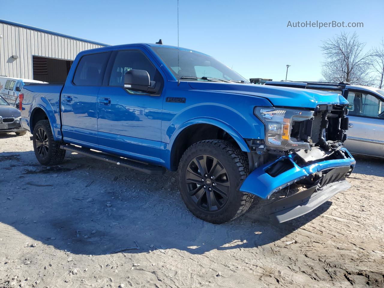 2020 Ford F150 Supercrew Синий vin: 1FTEW1EP3LFB85291