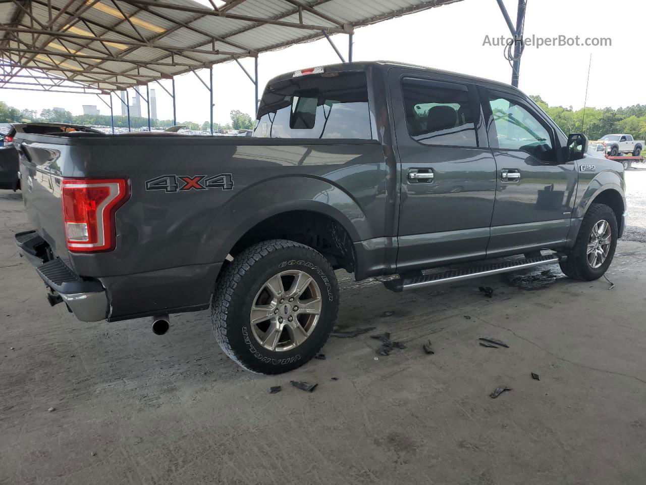 2017 Ford F150 Supercrew Серый vin: 1FTEW1EP4HFC84158