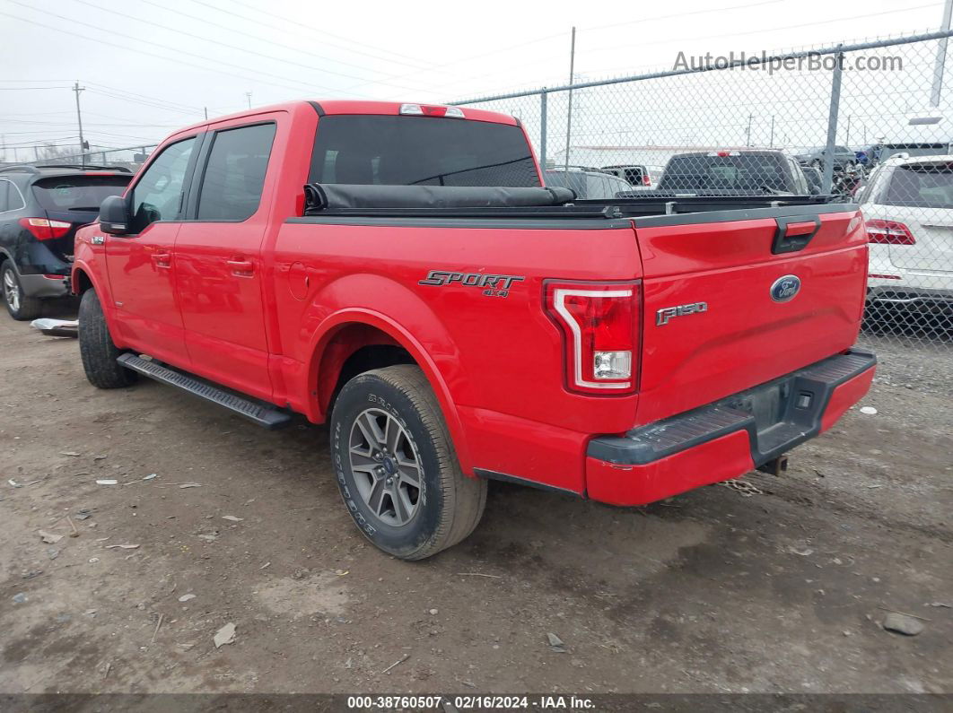 2017 Ford F-150 Xlt Red vin: 1FTEW1EP4HKC03053