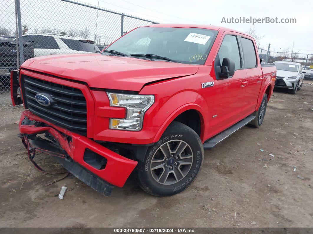 2017 Ford F-150 Xlt Red vin: 1FTEW1EP4HKC03053