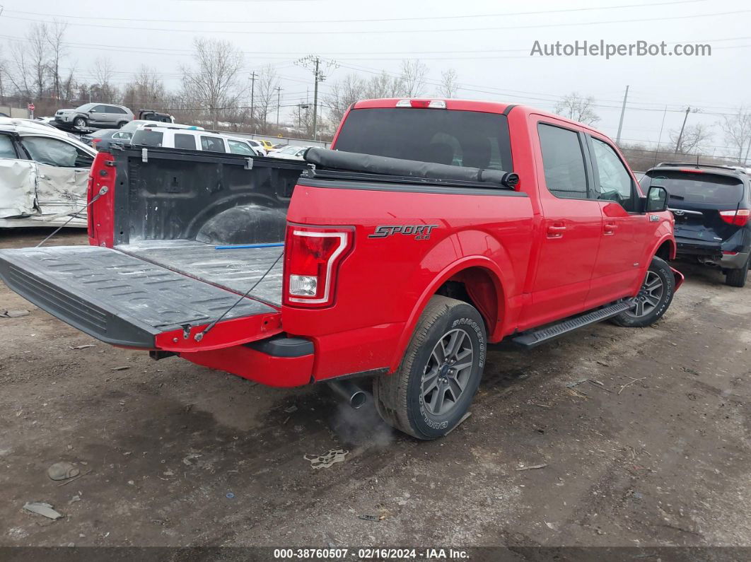 2017 Ford F-150 Xlt Red vin: 1FTEW1EP4HKC03053