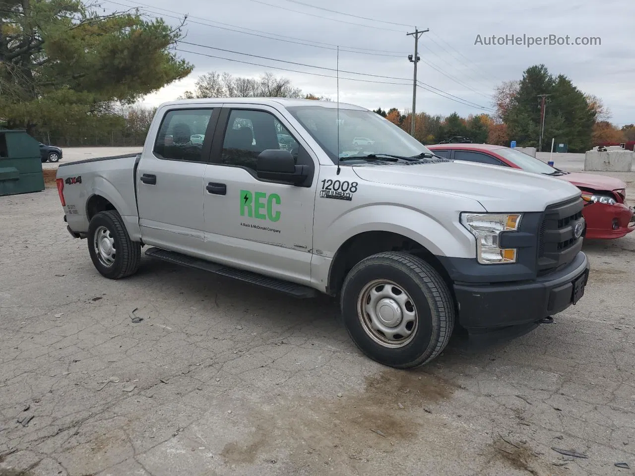 2017 Ford F150 Supercrew Silver vin: 1FTEW1EP4HKC59252