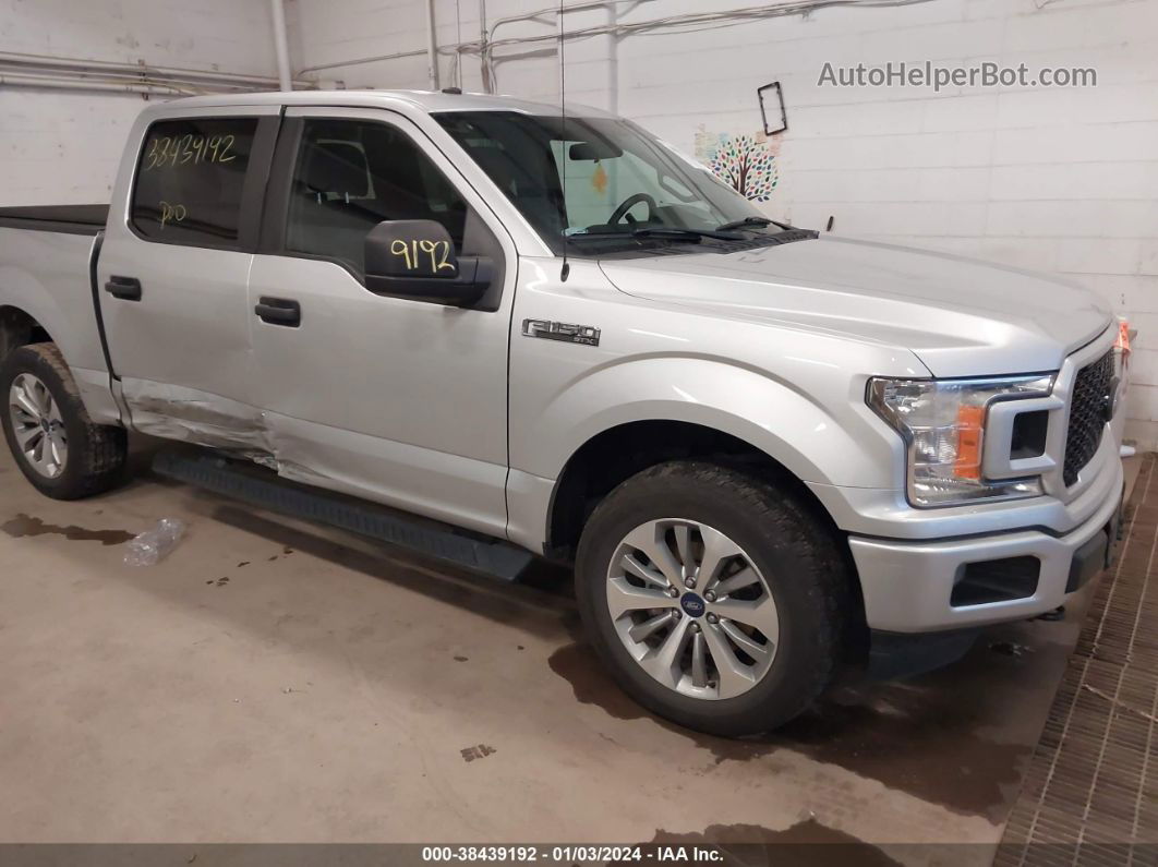 2018 Ford F-150 Xl Silver vin: 1FTEW1EP4JKD56067