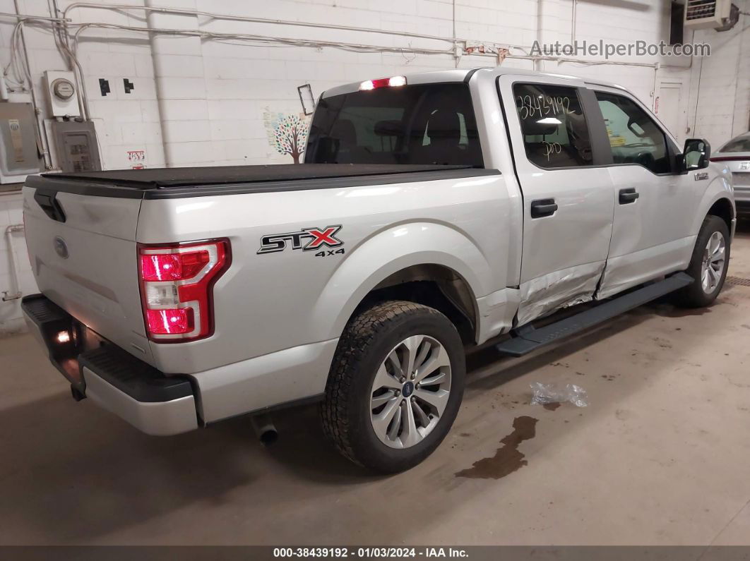 2018 Ford F-150 Xl Silver vin: 1FTEW1EP4JKD56067