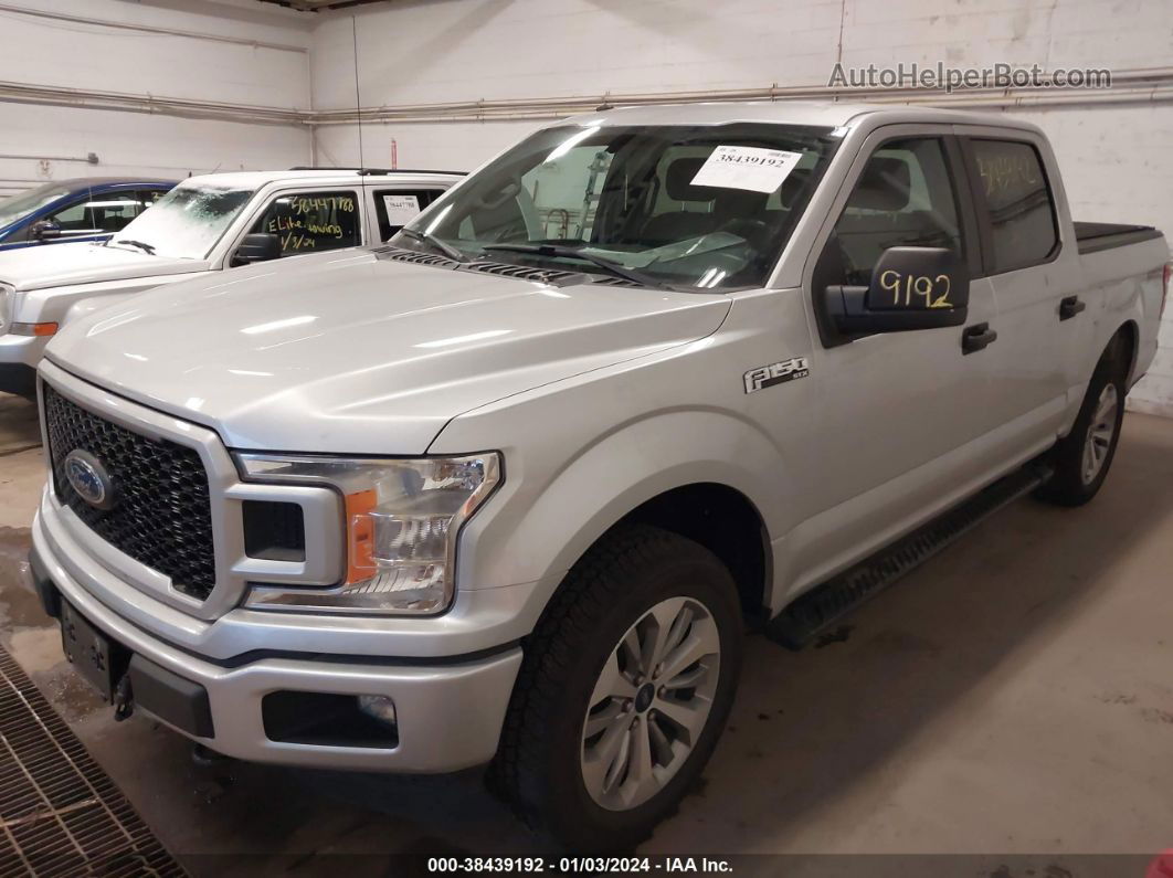 2018 Ford F-150 Xl Silver vin: 1FTEW1EP4JKD56067