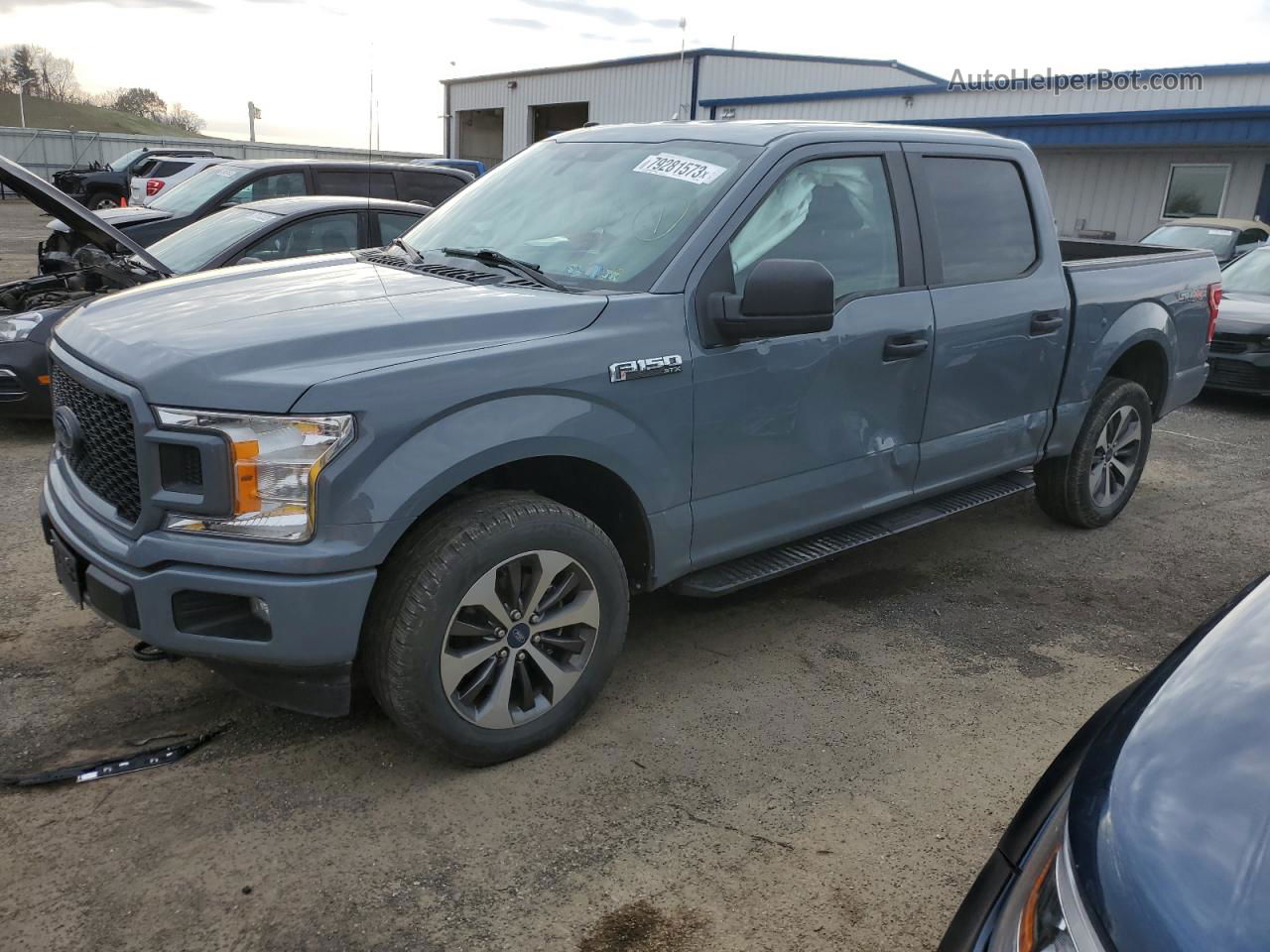 2019 Ford F150 Supercrew Gray vin: 1FTEW1EP4KFB69499