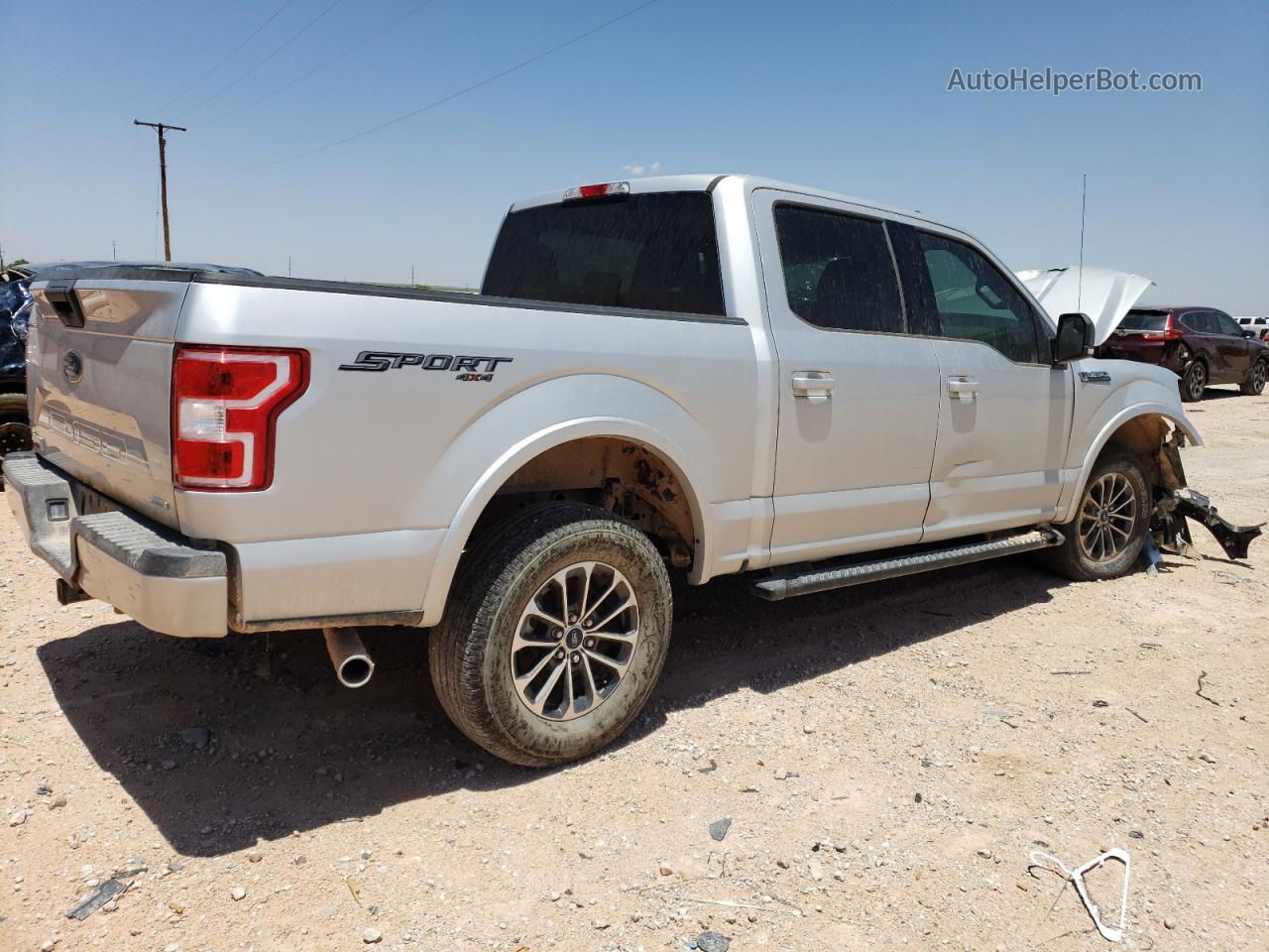 2019 Ford F150 Supercrew Silver vin: 1FTEW1EP4KKC10883