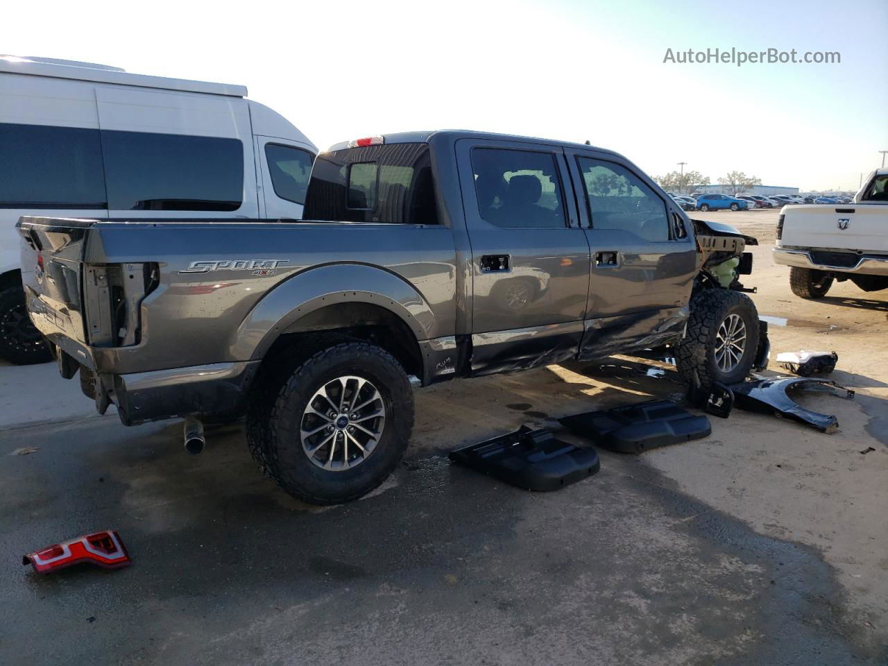 2020 Ford F150 Supercrew Black vin: 1FTEW1EP4LFB44443